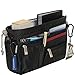 Handbag2Handbag bag organiser in Black with pebbles print lining clear trim and taupe toggles