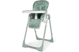 COSATTO Noodle 0+ Highchair - Compact, Height Adjustable, Foldable, Easy Clean, from Birth to 15kg (Meadow)