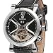 Produktbild PIXNOR Mechanische Automatik Quarz-Armbanduhr Datumsanzeige Skelett Kunstleder Herren-Armbanduhr