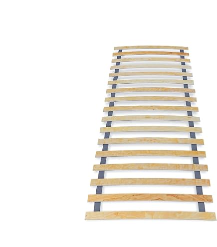 Lit Tête Réglable Sommier à Lattes Ecoform - Tête Réglable Et Dureté Adjustable 90x200 Cm Sommier Bois Bouleau Ecoform - 2