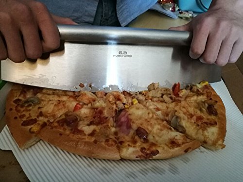 GA Homefavor Pizzaschneider aus Edelstahl mit Einem 35 cm Durchmesser - 3