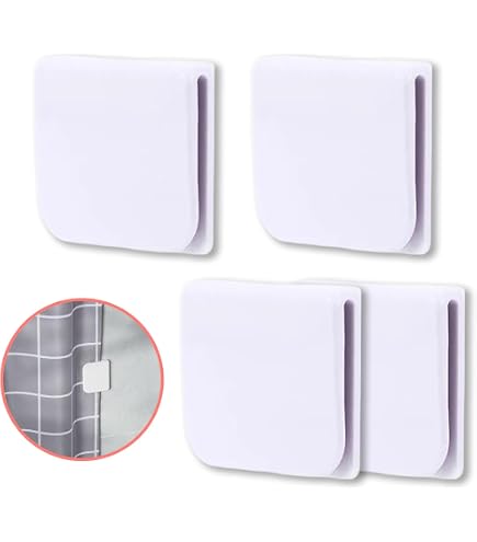 EMLTHORY Lot de 8 poids pour rideau de douche - Aimants lourds EMLTHORY Lot de 8 poids pour rideau de douche - Aimants lourds