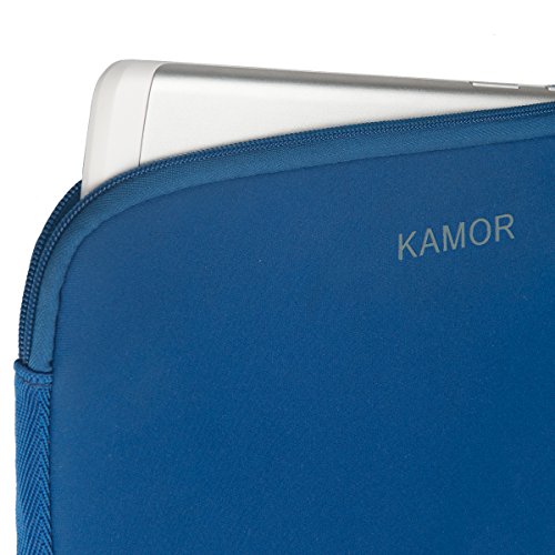 Kamor® 13 13.3 14 zoll notebooktasche laptoptasche – Water-resistant Neoprene Laptop Sleeve Case Bag/Notebook Computer Case/Briefcase Carrying Bag/Ultrabook Laptop Bag Case/Pouch Cover/Skin Cover/netbook tasche/tablet case/notebook hülle tasche/laptophülle/Hülle Sleeve Tasche / Hülle Ultrabook Laptop Tasche / Neopren hülle Sleeve / Ultrabook Hülle Ledertasche Sleeve / Hülle Sleeve Tasche / laptop schutzhülle with 5.5mm thickness für Acer/Asus/Dell/Fujitsu/Lenovo/HP/Samsung/Sony/Toshiba/Fujitsu/Medion/Microsoft, geeignet für Acer Aspire V3-371-58DJ /Acer Chromebook 13 CB5-311-T1UU / Asus C300MA 13.3-inch Chromebook / ASUS Zenbook UX303LA-DB51T/ Dell Latitude D630/ Dell Inspiron 13 7000 Series i7347-50sLV / Lenovo U330p/ HP Stream 13 Laptop/ HP Chromebook/ Samsung 540U3C 13.3-inch/ Toshiba CB35-B3330 (Dark Blue) - 6