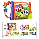 Jede Seite verfügt über eine einfache,bunte Abbildung mit etwas Interessantes zu berühren.