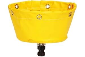 New Pig PIG Low Profile Pipe Leak Diverter – Compact Yellow Funnel, 23cm H x 29cm Dia., Diverts Leaks Safely in Tight Spaces