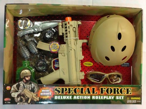 giochi preziosi HDG87155 special force gun,helmet acc.luci and sounds