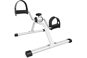 Lavieva Mini Pedal Exercise Bikes - Arm Leg Cycling Exerciser with Adjustable Resistance, Portable Under Desk Bike Cycle Stepper Training Fitness Gym Equipment for Home Use, Leg Rehab Workout Seat