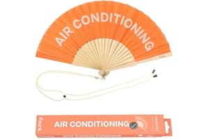 Fisura – Abanico original con mensaje en inglés. Abanico de madera moderno y gracioso. Abanico para regalo. Abanico con cuelga abanico. 42,5 x 23 cm.