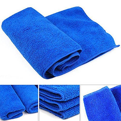 Preisvergleich Produktbild Weiss Auto Waschhandschuh Microfibre Autoputztücher Reinigungstücher Mikrofasertücher für die Reinigung von Autos, Motorräder oder im Haushalt 30 cm x 30cm -10 Pack