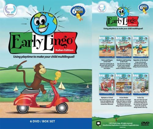 Early Lingo Italian 6-DVD Box Set