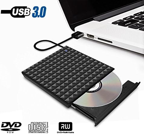 External DVD Drive USB 3.0 Portable DVD Player,Paragala Excellent CD DVD Drive Burner Reader Writer with Touch Button External CD Drive for Mac Laptop Notebook and Desktop(2#)