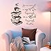 Produktbild Wandtattoo Inspirierende Zitate Tasse Tee Große Genug Buch Lange Genug Buch Lesen Vinyl Aufkleber Studie Wandmalereien Wohnkultur 84 * 94 cm