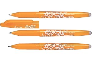 PILOT Frixion Ball 07 - Set di 3 penne roller a punta media, colore: Arancione albicocca