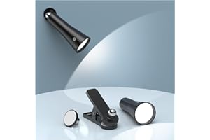 Kaishengyuan Wall Lights LED,Rechargeable Lamp Battery Light Dimmable Bedside Lamps with Warm/Natural/White Light,USB Touch Lamp 3 Brightness Levels,360 ° Rotate(Black)