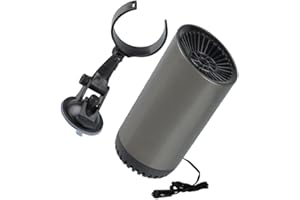 Riloer Chauffage de Voiture pour Camping-Car 24 V 150 W, Portable, Chauffage Rapide, dégivrage, désembuage, Prise Allume-Cigare, Compatible avec la Plupart des véhicules