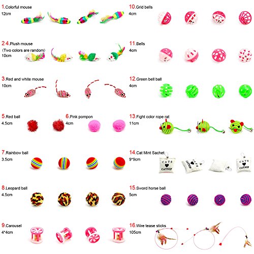 Reefa-Kit-de-Jouet-pour-Chats-Pack-Jouet--Plume-Balles-Jouets--Lherbe-Jouet--McherPoisson