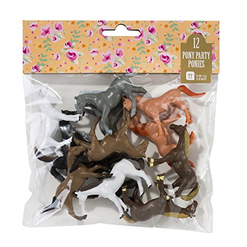Talking Tables Pony Party Kunststoff Mini Ponys, 12 Stück - 2