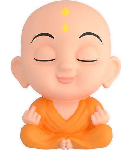 Bouddha Anti-stress En Mousse Mémoire - Gadget De Bureau, Cadeau Humour Pour Collègues, étudiants - Taille 7,5x9cm