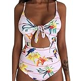 Moserian Damen Tankini Gepolsterter Badeanzug Monokini Push Up Bikini Sets Bademode