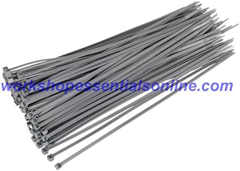 Cable Ties Strong Grey/Silver Ideal for Wheel Trims Various Sizes & Quantities 370 x 4.8mm Pack of 50