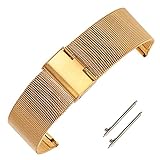 AUTULET Herren Edelstahl Armband Gold 24mm