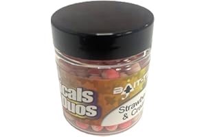 MALTBYS' STORES 1904 LTD Duo Criticals 5mm Wafters Strawberry & Cream (35g) Bait -Tech Fishing Bait