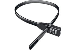 BASI Kabelbinder-Schloss | Universelles Sicherheitsband mit Stahlkern | ultraleicht & flexibel | Multifunktionsschloss Kabelschloss | ROT, SCHWARZ