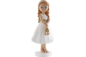 Dekora 315106 Statuetta decorativa per torta della Prima Comunione, 13 cm, Bianco