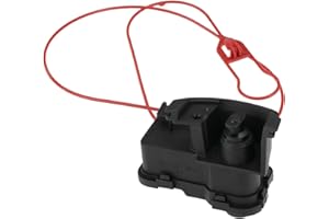 VGOL Motor actuador de bloqueo de puerta de tanque de llenado de combustible compatible con Seat Leon compatible con Skoda compatible con VW Golf Touareg 7P0810773F 7P0810773, color negro