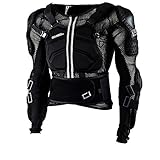 EN1621 zertifizierte Protektoren an Schulter-, Ellenbogen-, Unterarm-, Brust- und Rückenbereich, Schulter und Ellbogen zusätzlich mit Kunststoffkappen