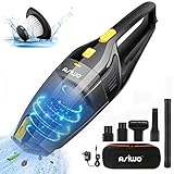 👍【Ultra-leises Design】Dieser Handstaubsauger ist mit einem 120W Kupfer Hochleistungsmotor und einem eingebauten 70db leisem Schwammdesign ausgestattet. Dadurch können Sie Ihr Zuhause säubern, ohne Ihre Kinder oder Haustiere zu stören. Außerdem passt er gut in Büros, auf Arbeitsplätze oder ins Schlafzimmer.