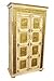 Produktbild Orientalischer grosser Schrank Kleiderschrank Berat 180cm hoch | Marokkanischer Vintage Dielenschrank schmal | Orientalische Schränke aus Holz massiv für den Flur, Schlafzimmer, Wohnzimmer oder Bad