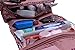 Shopper Joy Hanging Toiletry Bag Cosmetics Organizer Storage Bag for Travel Overnight Camping - Leopard