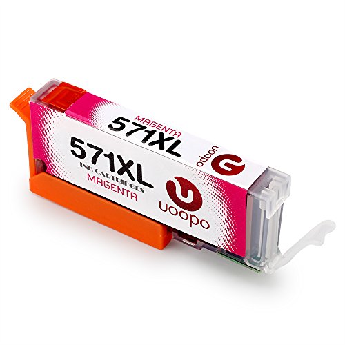 Uoopo 5 Farbe Kompatible Tintenpatrone für Canon PGI-570XL CLI-571XL (Multipack Patronen 570 571) Kompatibel mit Canon PIXMA MG5750 MG6850 MG5751 MG6851 MG6853 MG5752 MG5753 MG6852 MG5700 MG6800 TS6050 TS6052 TS6051 TS5050 TS5055 TS5053 TS5051 Drucker (3 PGBK 1 Schwarz 1 Cyan 1 Magenta 1Gelb) - 6