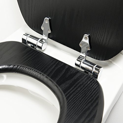 Tiger 252030746 WC-Sitz Blackwash in Holzoptik mit Absenkautomatik, schwarz - 4