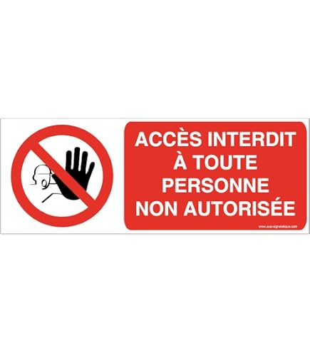 Autocollant 'Interdit De Stationner' - Format 7.5x7.5 Cm - Avec Laminage - Fabriqué En France