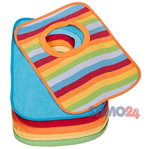 Lätzchen Schlupflätzchen Babylätzchen Babylatz Sabberlatz 3 verschiedene Modelle 6er oder 10er Pack (6er Pack Unisex)