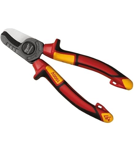 Pince Coupante Diagonale Milwaukee 160 Mm - Bords En Carbure De Fer, Coupe Clous Et Fils, Poignées Longues, Protection Des Pointes