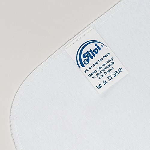 ALVI – Wasserdichte Betteinlage / Matratzenauflage – 70 x 140 cm – Schadstoffgeprüft nach Öko-Tex Standard 100 – beidseitig 100% Baumwolle mit innenliegendem, atmungsaktivem PU-Nässeschutz - 5