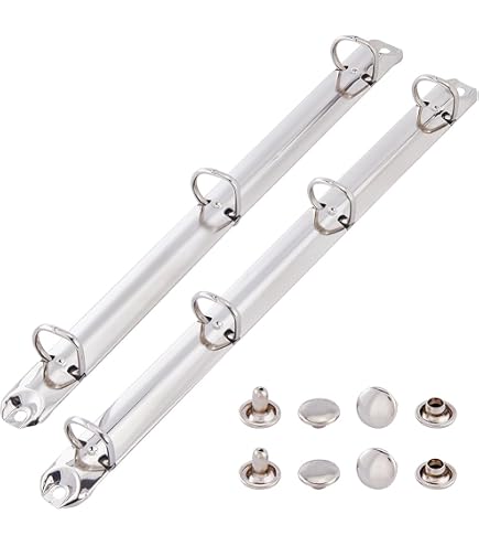 PATIKIL Meccanismi Anelli A 6 Fori A6 Per Raccoglitori, 2 Set Dorsi Ricambio Per Raccoglitori Anelli - 12