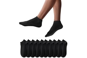 YouShow 10 Pares Calcetines Deportivos Tobilleros Hombre Mujer Cortos Calcetin Algodon