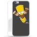 Produktbild Finoo Iphone 6/6S Hard Case Handy-Hülle Simpsons Motiv | dünne stoßfeste Schutz-Cover Tasche mit lizensiertem Muster | Premium Case für Dein Smartphone| Bart Steinschleuder