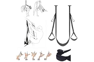 WreGmgg 𝙨𝙚𝙭 𝙩𝙤𝙮 Comodidad y simplicidad, disfrute de un momento de relajación, sienta la cómoda experiencia de los columpios de nylon.