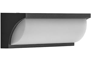 Lucande LED LED-vägglampa utomhus 'Aune'met USB-aansluiting (modern) i Svart av aluminium/grå zink (1 lamor, glödlampor ingår