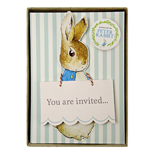 Lot de 8 Peter Rabbit & Friends cartons d'invitation