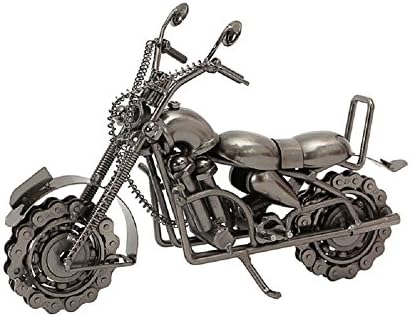 Avilage Iron Motorcycle Model Decoration Crafts, Classic Retro Motorcycle Modern Ornaments Personalized Birthday Present Creative Photography Props