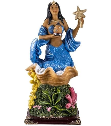DRW Yemaya figuur met ster, kunsthars, 17 cm