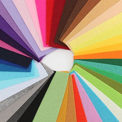 westeng Mix 42 Farben Polyester Filz Stoff Tabelle Patchwork für Nähen DIY Craft Arbeiten 20 * 30 CM 1 mm dick - 8