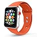 Produktbild Iyou für Apple Watch Armband 38mm/42mm, Weiches Silikon Ersatzarmband Classic Sportarmband für iWatch Apple Watch Series 3/2/1, Edition, Nike + (38MM M/L, Aprikose)