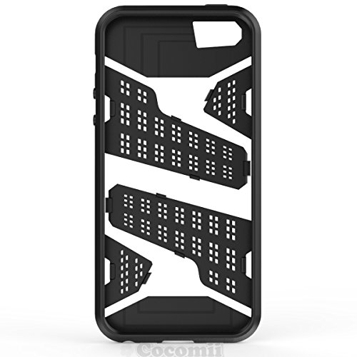 Cocomii Deadpool Armor iPhone SE 5S 5 Funda NUEVO  Robusto  Superior T  ctico Sujeci  n Corte Entallado Antichoque R  gido Caja  Militar Defensor  Cuerpo Completo Doble Capa S  lido Case Carcasa   NEW  Heavy Duty  Premium Tactical Grip Slim Fit Shockproof Hard Bumper Shell  Military Defender  Full Body Dual Layer Rugged Cover for Apple iPhone SE 5S 5  D Red 